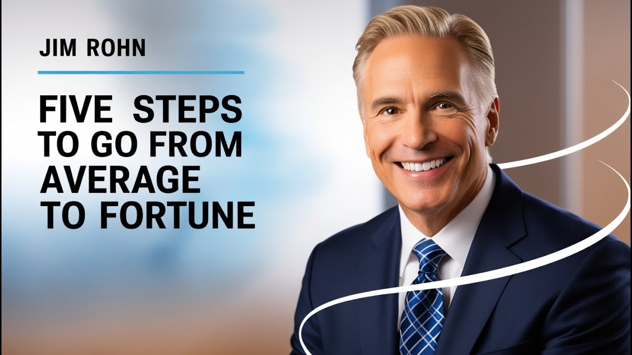 Jim Rohn | Five Steps To Go From Average To Fortune | self Improvement ...