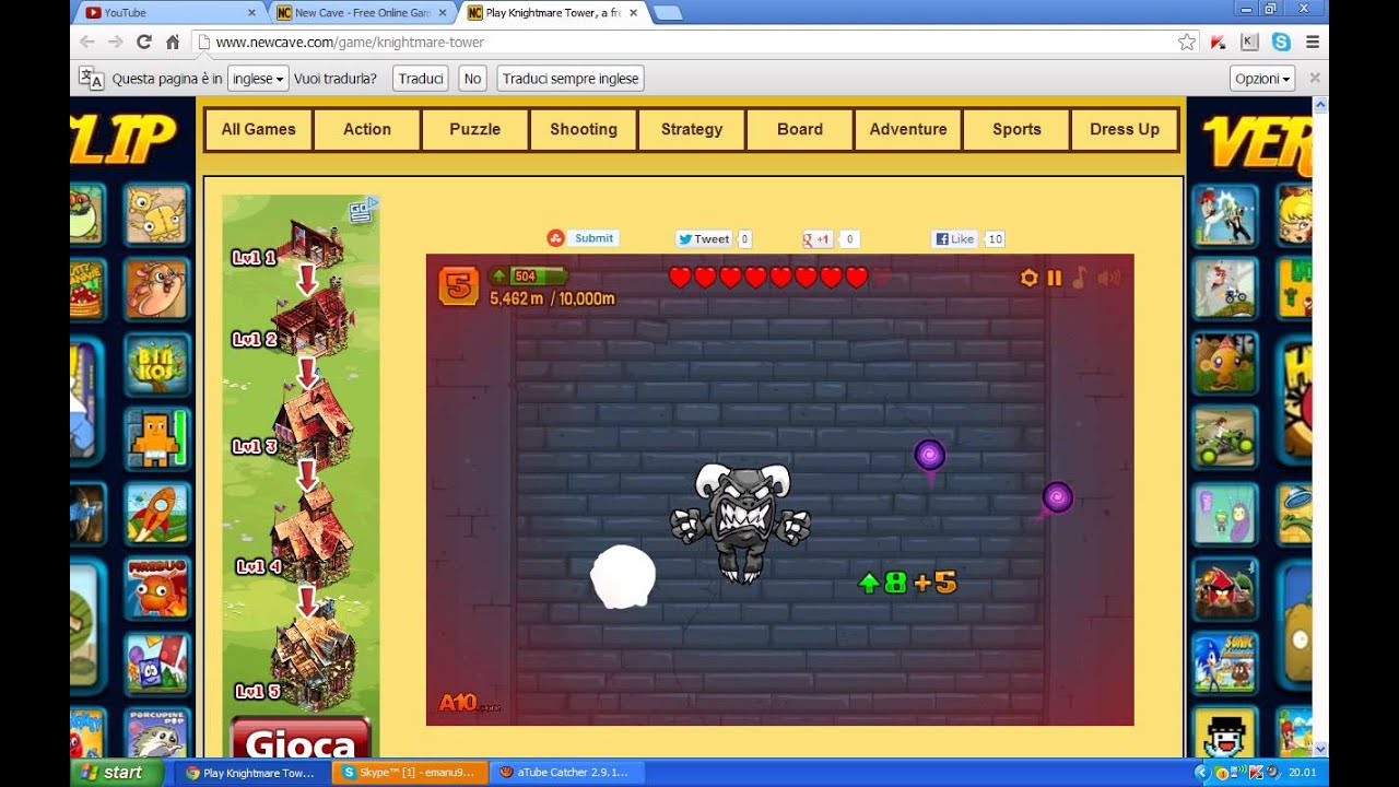 Browser Game - New Cave - YouTube