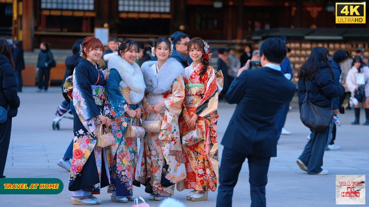 4K HDR Japan Travel 2026 | Coming-of-age Ceremony (成人式) in Tokyo Japan | Seijin no Hi Street Scenes