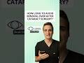 How long to avoid bending over after cataract surgery?