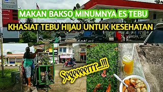 MANFAAT SARI TEBU HIJAU MURNI || Makan Bakso Minumnya Es Tebu Segeerrr!!!