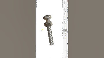 Nut and Bolt Animation  #design #solidworks #engineering #cadcamsolidworks  #solidworkstutorial