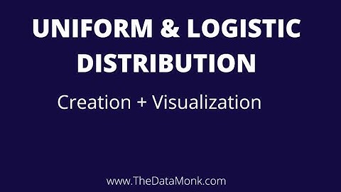 Uniform and Logistic Distribution in Python| Part 8 | Complete Python Numpy Tutorial | The Data Monk