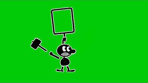 Mr game and watch Judge 9 swing green screen
