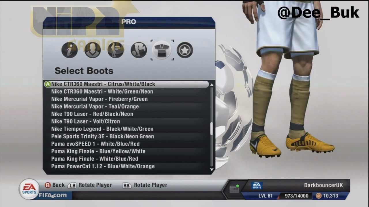 presentar Sábana Cruel FIFA 13 - NEW NIKE BOOTS! - UPDATE - NEW BOOTS - YouTube