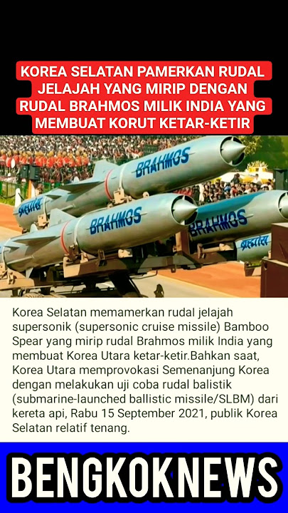 KORSEL PAMERKAN RUDAL JELAJAH MIRIP DGN RUDAL INDIA YANG MEMBUAT KORUT KETAR-KETIR #shortsvideo