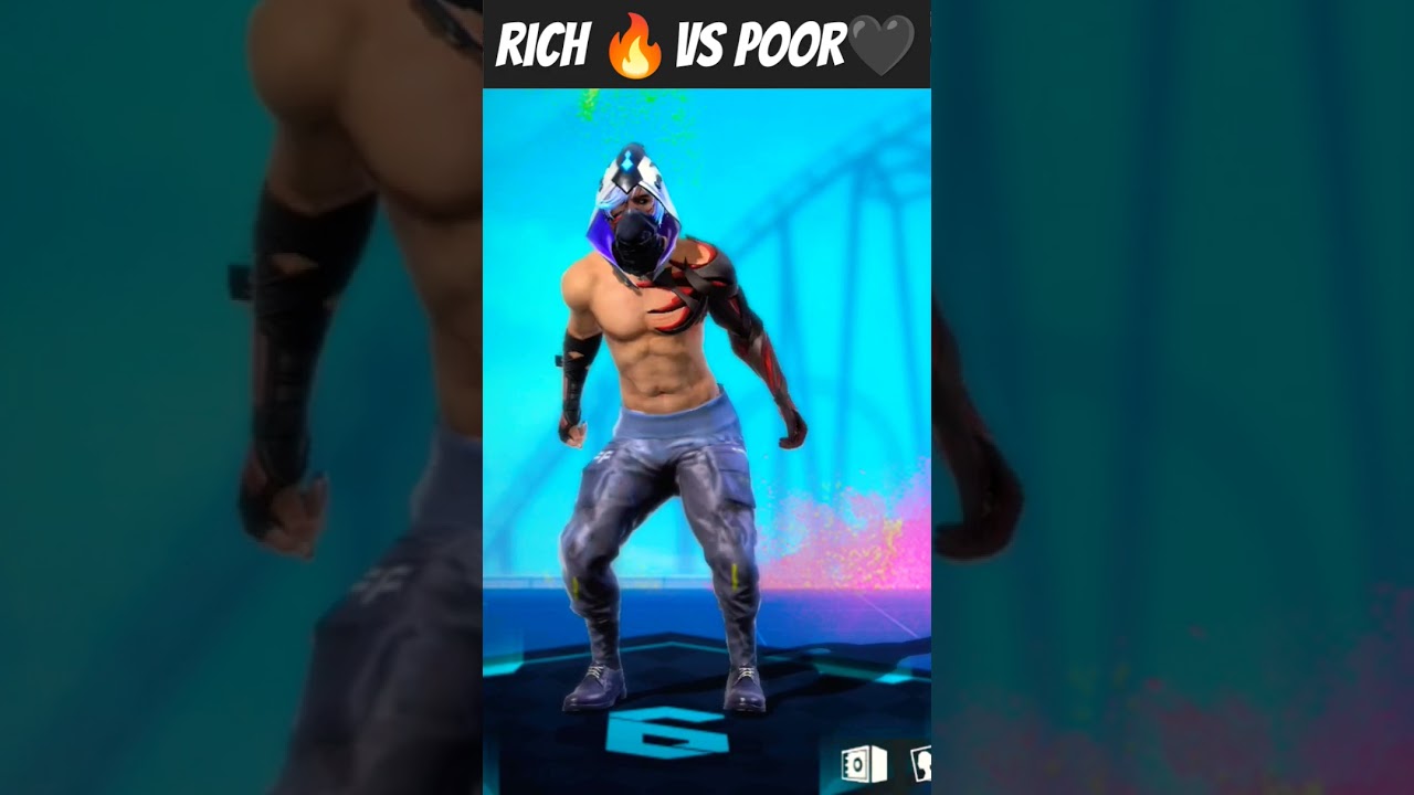 rich vs poor 🥵//dance🔥in free fire 😈# youtube shorts 