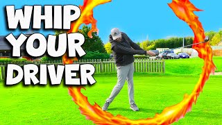 Really WHIP Your Driver Through Impact To Hit The Ball Further