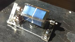 Mendocino motor in action. Note the wagon wheel effect.