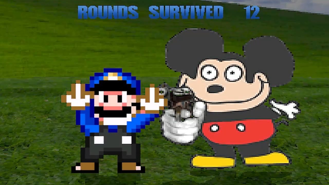 TEAM SMG3 and MOKEY  vs  MUGENS IN SURVIVAL MODE