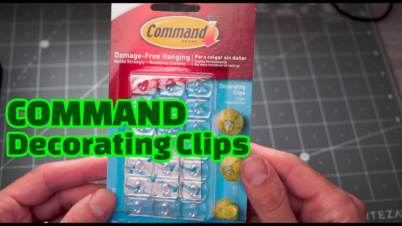 How to use Command™ Clear Decorating Hooks 