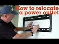 How to relocate an outlet when wall-mounting a TV | Crutchfield