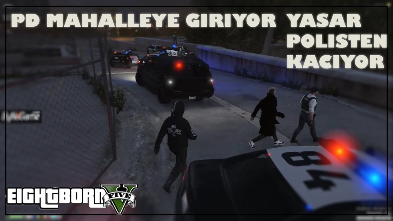 EightbornV - Yaşar Polislerden Kaçıyor - Mahalle Polisleri Engellemeye Çalışıyor - Rraenee