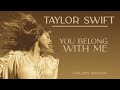 Taylor swift  you belong with me taylors version instrumental