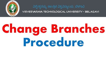 how to change the branches after first year of engineering || vtu