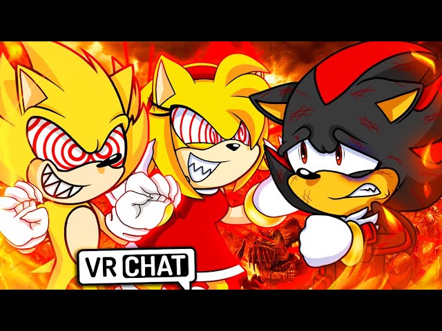 Movie Sonic Meets Fleetway In VR CHAT!! 