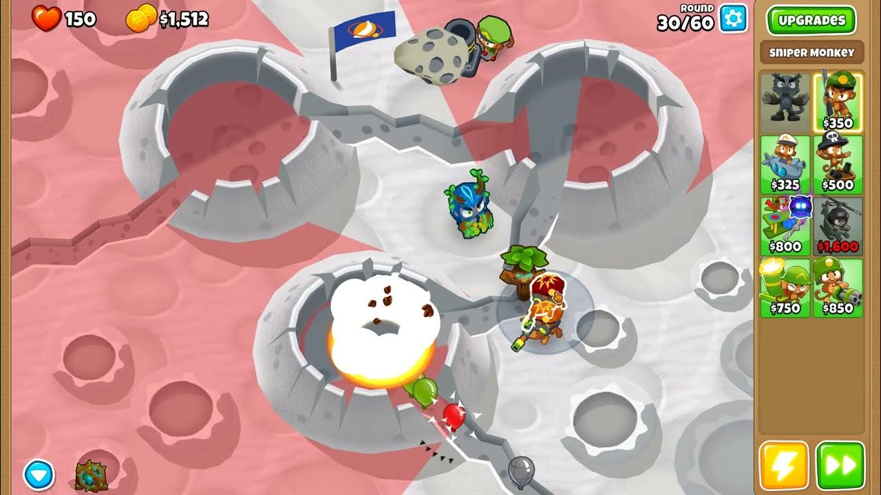 BTD6 Moon Landing Military Only YouTube