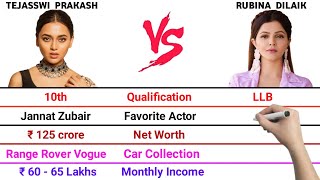 Tejasswi Prakash vs Rubina Dilaik Full Comparison Video | Net Worth | Monthly Income | Total Cars