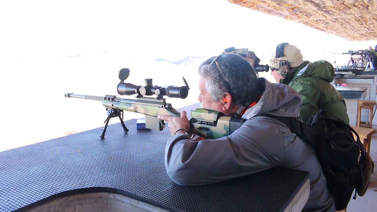 Talking Guns Shooting the Schmidt and Bender Scopes at Shot Show Media Day 2018