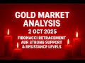 "Gold Market Analysis | 2 Oct 2025 | Fibonacci Retracement aur Strong Support & Resistance Levels"