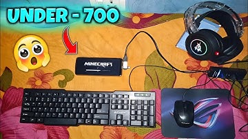 I BUILT THE  CHEAPEST GAMING SETUP 🤩 || PLAYING MINECRAFT PE WITH KEYBOARD AND MOUSE IN MOBILE ||