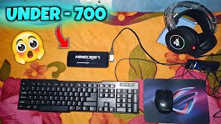 I BUILT THE  CHEAPEST GAMING SETUP 🤩 || PLAYING MINECRAFT PE WITH KEYBOARD AND MOUSE IN MOBILE || screenshot 5