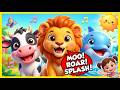 Animal Sounds for Kids 🐘 | Farm, Jungle & Ocean Animals Song | Nursery Rhymes & Baby Songs