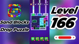 Sand Blocks Drop Puzzle Level 166 Walkthrough 🎮| Go Answer