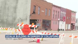 Downtown Sedalia building crumbling after overnight storm