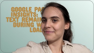 Webmasters: Google Pagespeed Insights: "Ensure text remains visible during webfont load"