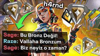 Download Lagu BRONZ ELO ama RADİANT RAZE olduğunu BİLMİYORLAR | valorant MP3