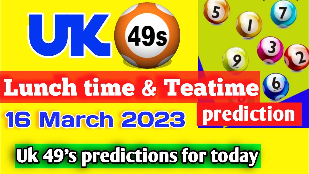 Uk 49's predictions for today 16 March 2023 | Uk49 lunchtime prediction | lunch time uk49s today