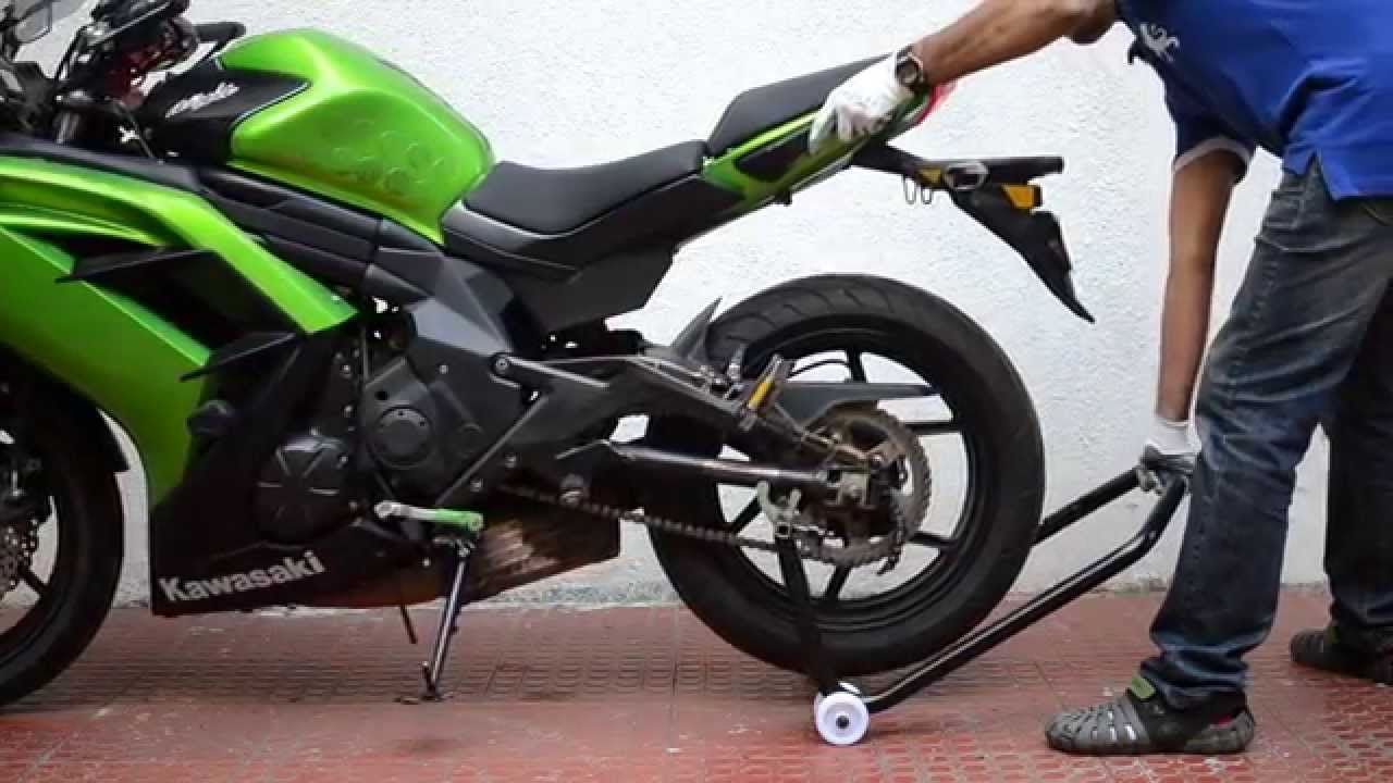RedLinePlus.in BikeSpa Paddock Stand - Part2 - Single Person Lowering