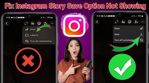 Instagram Story Save Option Not Showing (2025) Instagram Story not showing save option?
