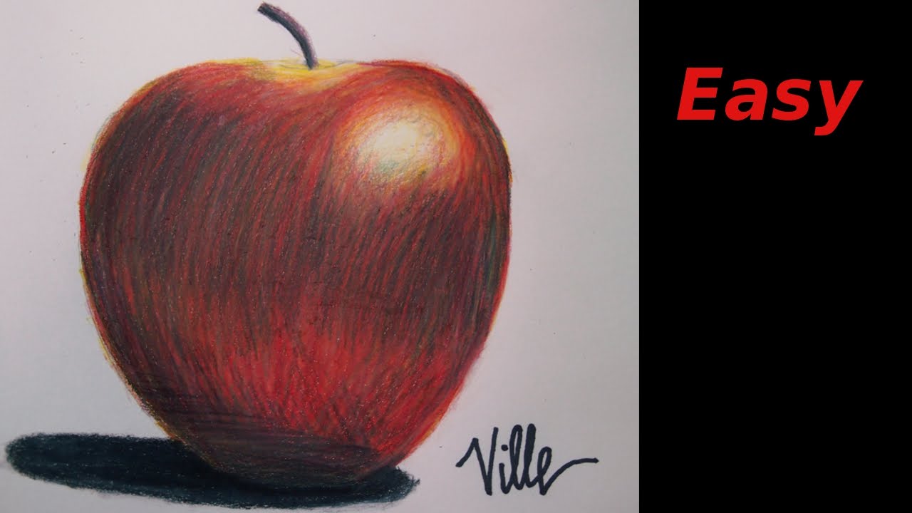 Featured image of post Apple Drawing Realistic Easy