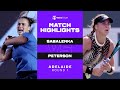 Aryna Sabalenka vs. Rebecca Peterson | 2022 Adelaide 250 Round 1 | WTA Match Highlights