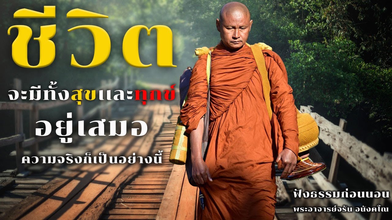 ชีวิตจะมีทั้งสุขเเละทุกข์อยู่เสมอความจริงก็เป็นอย่างนี้ | ฟังธรรมก่อนนอน