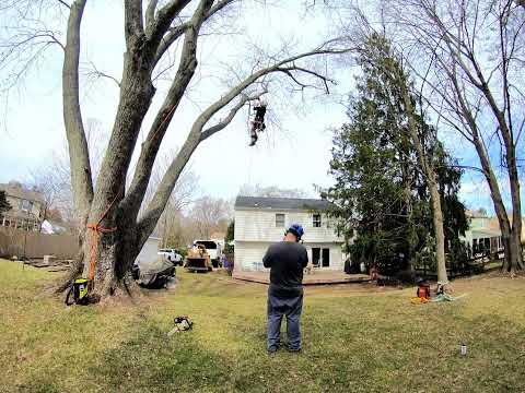Removing a Lead Over a House Time lapse 4 3
