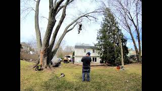 Removing a Lead Over a House Time lapse 4 3
