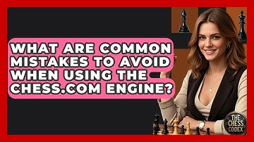 What Are Common Mistakes To Avoid When Using The Chess.com Engine? - The Chess Codex