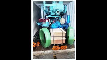 Water well drill rig daily container loading