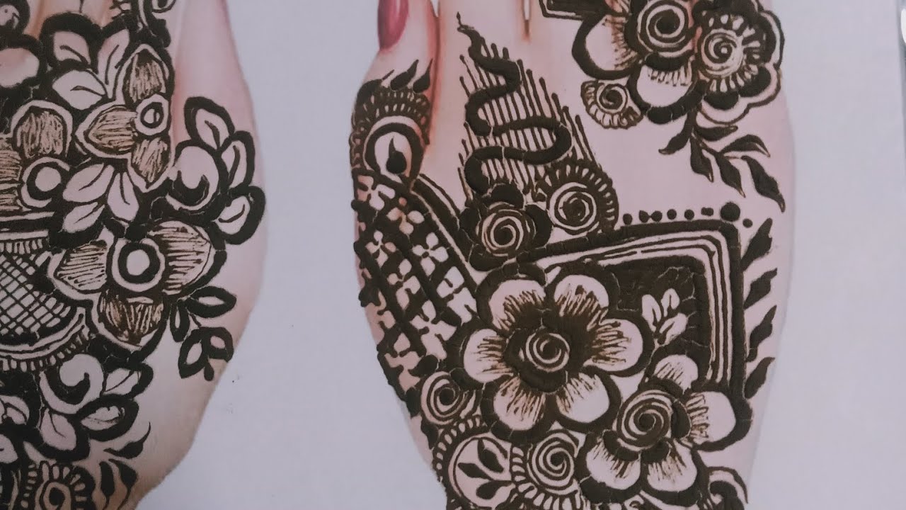 Simple mehndi design front back hand mehndi ideas 