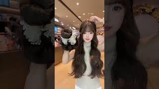 "Smooth Hair Wig Try-On | Real or Fake?"#nicewigg #keswigs #hairstyle #hair #wigs#hairwig