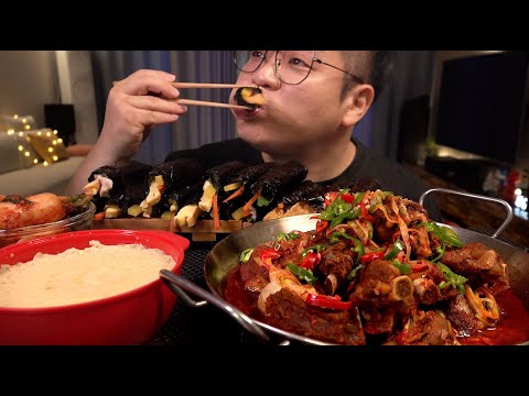 고추듬뿍 <strong>동인동찜갈비</strong> 먹방 꼬마김밥의 중독성 조심 계란찜 레전드 먹방 Spicy braised short ribs mukbang Legend koreanfood eatingshow
