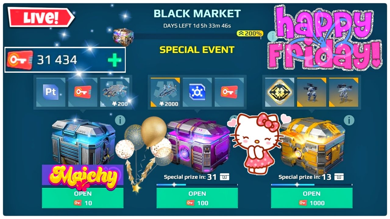 🔴 What Can I Win With Over 31.000 Keys In Black Market & Superchest? ✨ War Robots Gameplay