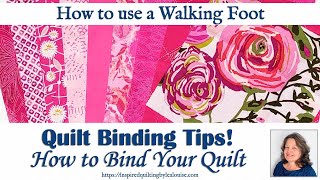 How I Made My First Multi-Fabric Binding Ever with a Walking Foot!