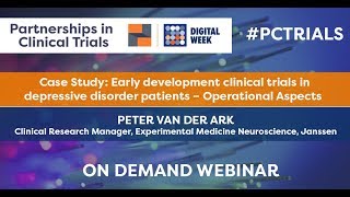 WEBINAR: Early development clinical trials in depressive disorder patients - Peter Van Der Ark