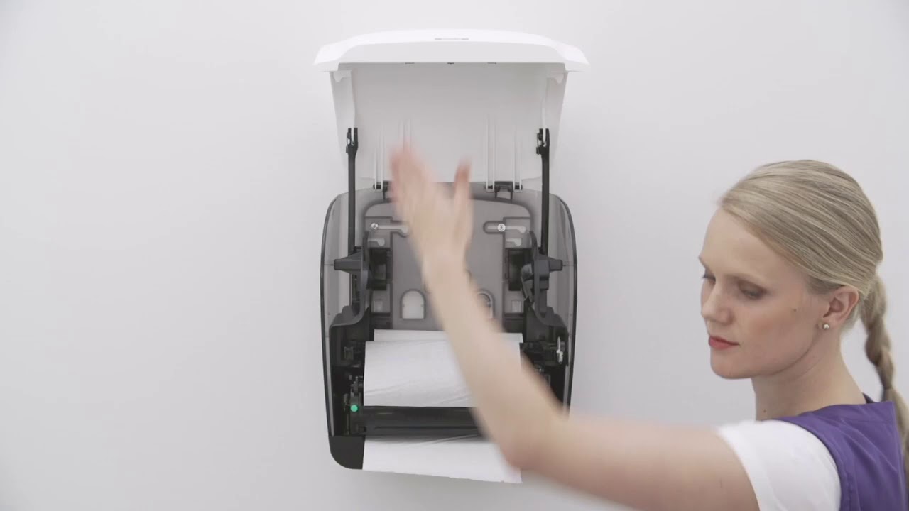 DISTRIBUTEUR ESSUIE MAIN INCLUSIVE KATRIN by Bresse Hygiene - YouTube