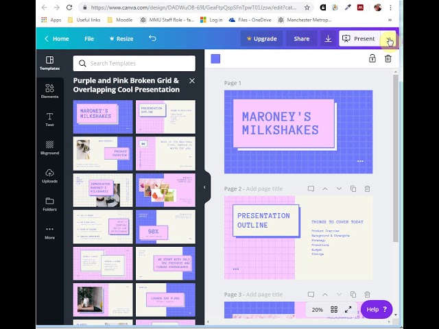 can canva presentation be download as google slides