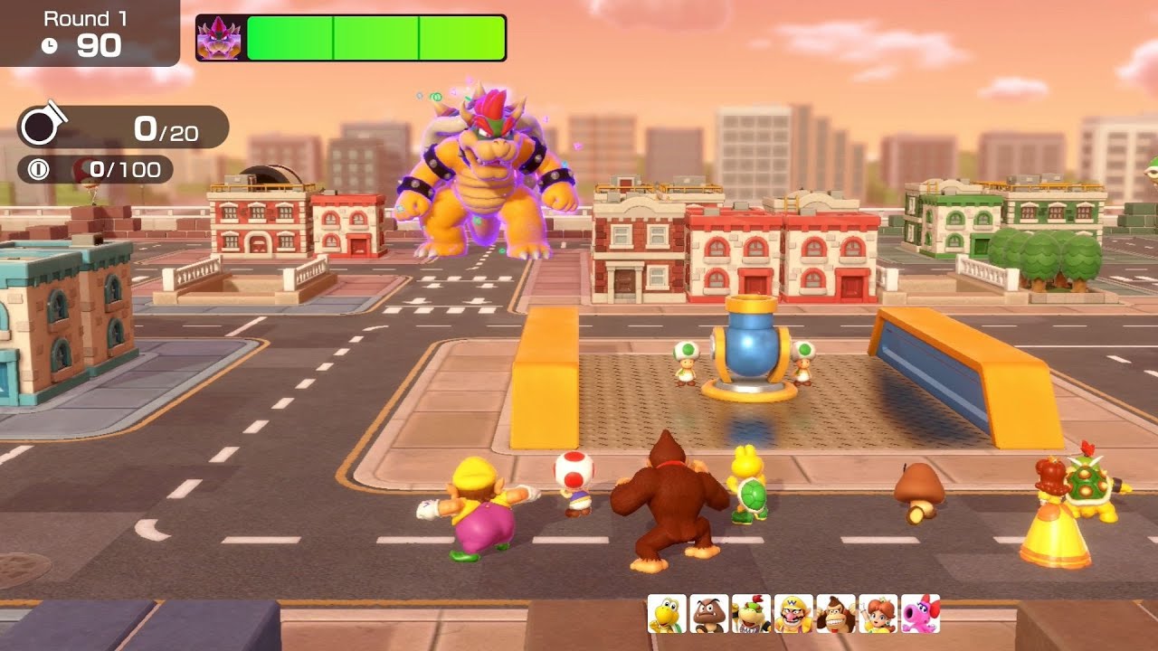 Super Mario Party Jamboree // Bowser Kaboom Squad (Bomber Bills - Toad) - Walkthrough